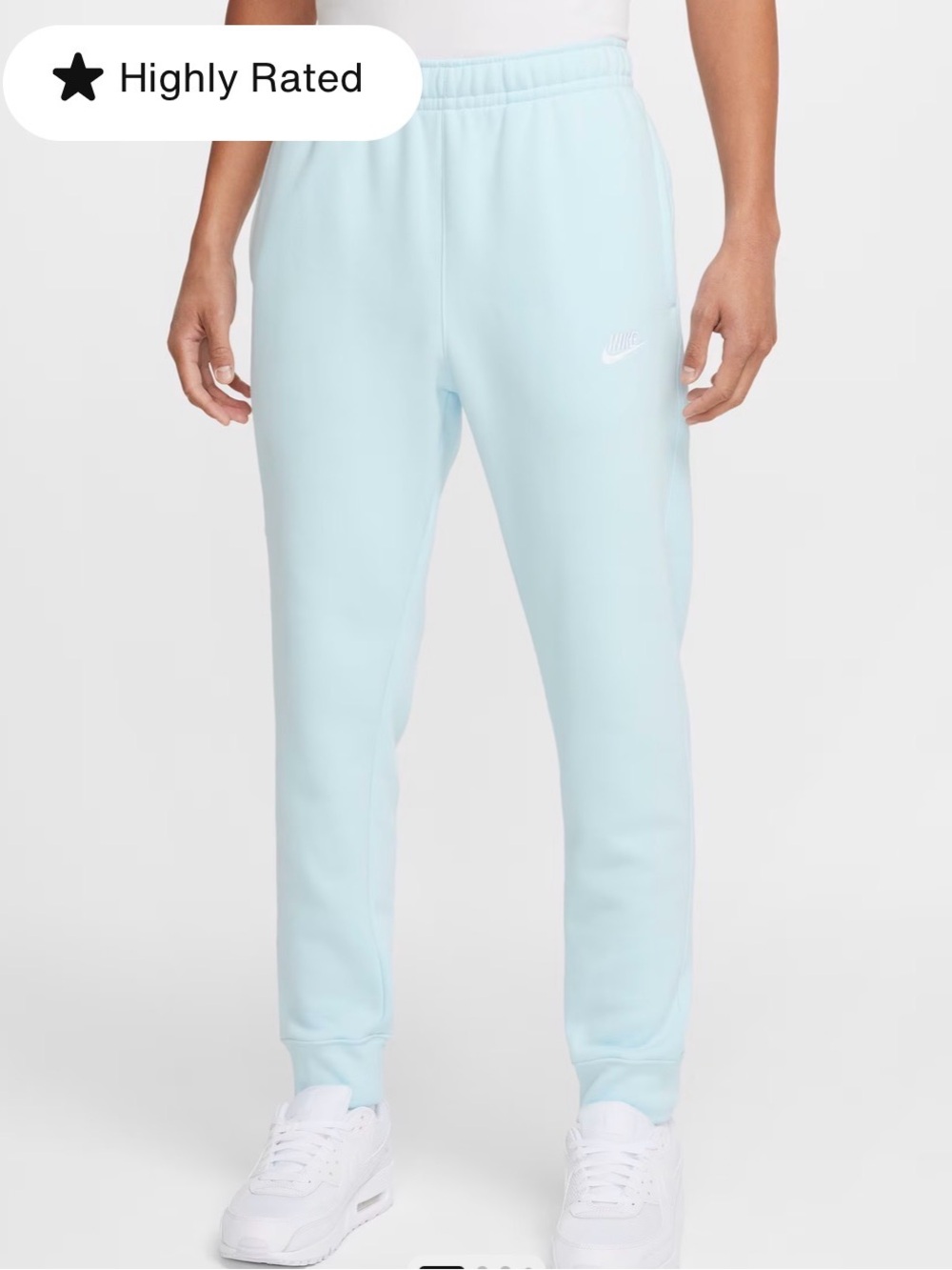 Nike Light Blue unisex Fleece Joggers